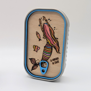 Boîte à Bijoux Conserve - Sirène bleu